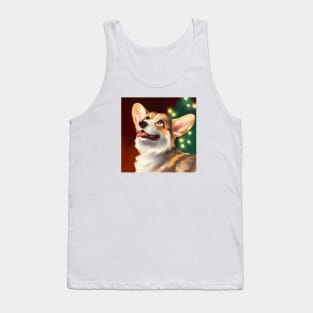 Cute Pembroke Welsh Corgi Drawing Tank Top